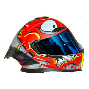Casco PRO RIDER 716 Grafico Naranja Gris Negro