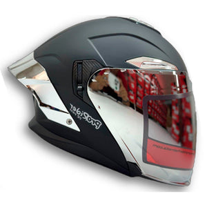 Casco PRO RIDER 216 Negro Plata Mate