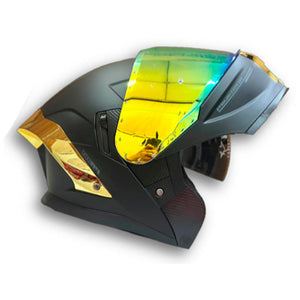 Casco PRO RIDER 361 Solido Negro Oro