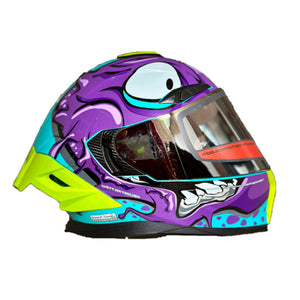 Casco PRO RIDER 716 Grafico Morado Azul Verde