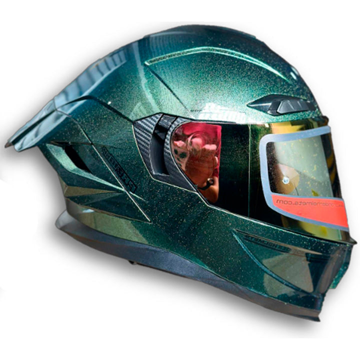 Casco PRO RIDER 716 Camaleon Verde