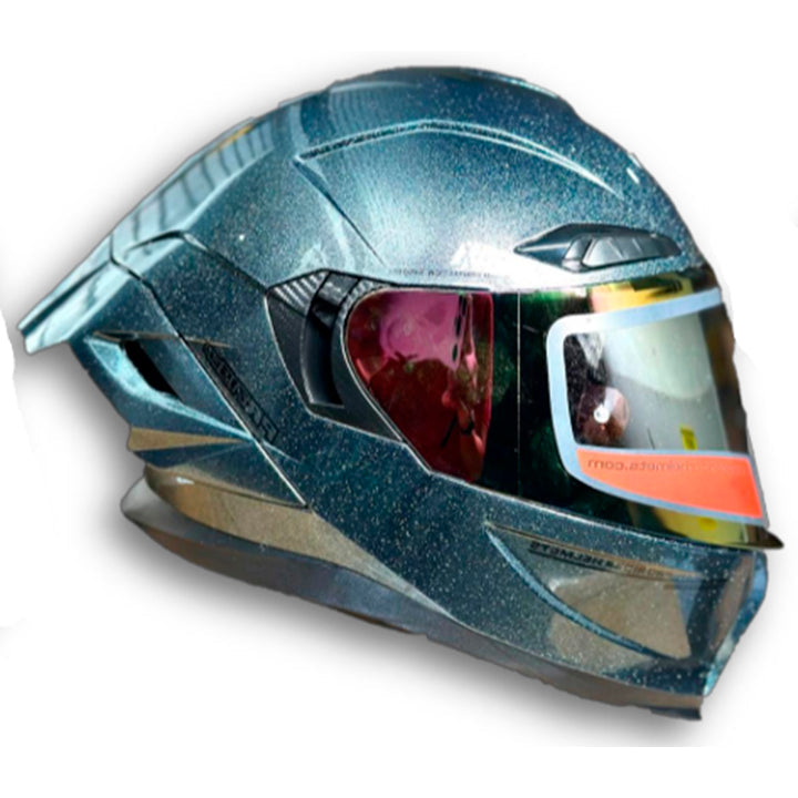 Casco PRO RIDER 716 Camaleon Plateado