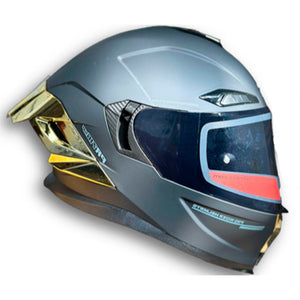 Casco PRO RIDER 716 Solido Negro Oro Mate