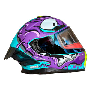 Casco PRO RIDER 716 Grafico Morado Azul Negro