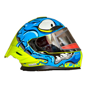 Casco PRO RIDER 716 Grafico Azul Verde