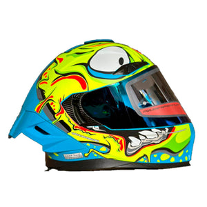 Casco PRO RIDER 716 Grafico Verde Azul