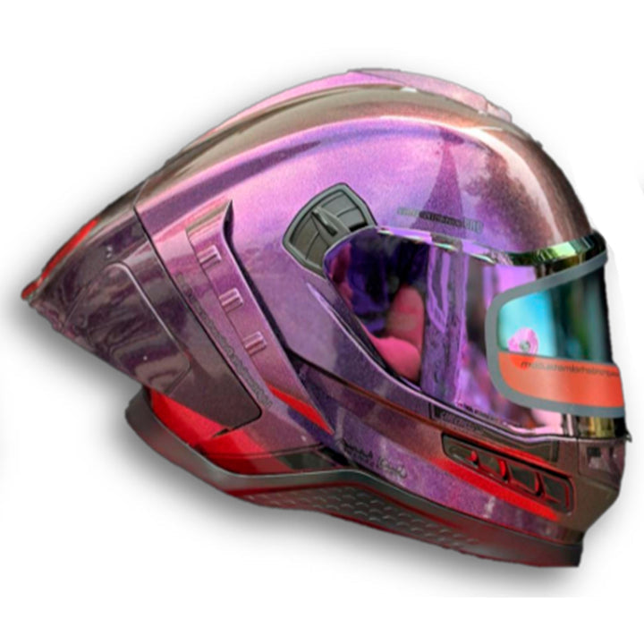 Casco PRO RIDER FRONTIER Camaleon rosado