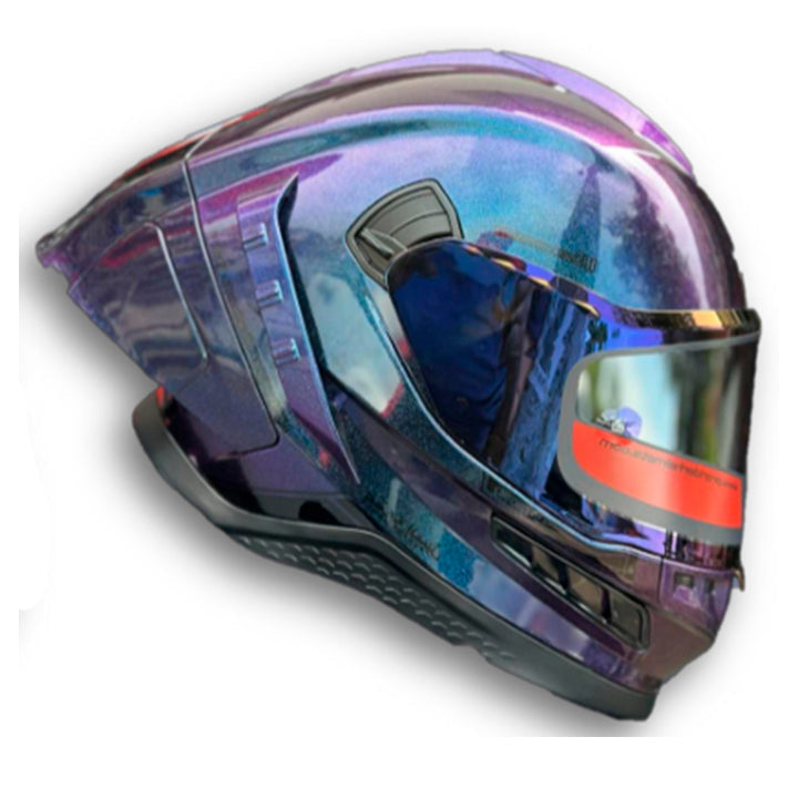 Casco PRO RIDER FRONTIER Camaleon morado