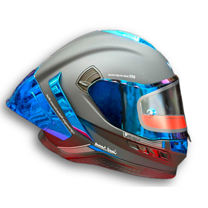Casco PRO RIDER FRONTIER Solido Negro azul